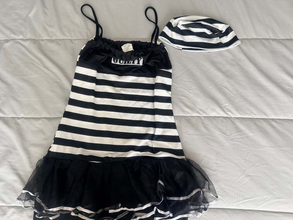 Spirit Halloween Guilty Prisoner Costume Dress Tween 12-14